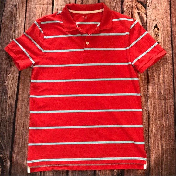 GAP Other - 100% COTTON GAP POLO SHORT SLEEVE RED BLUE STRIP
